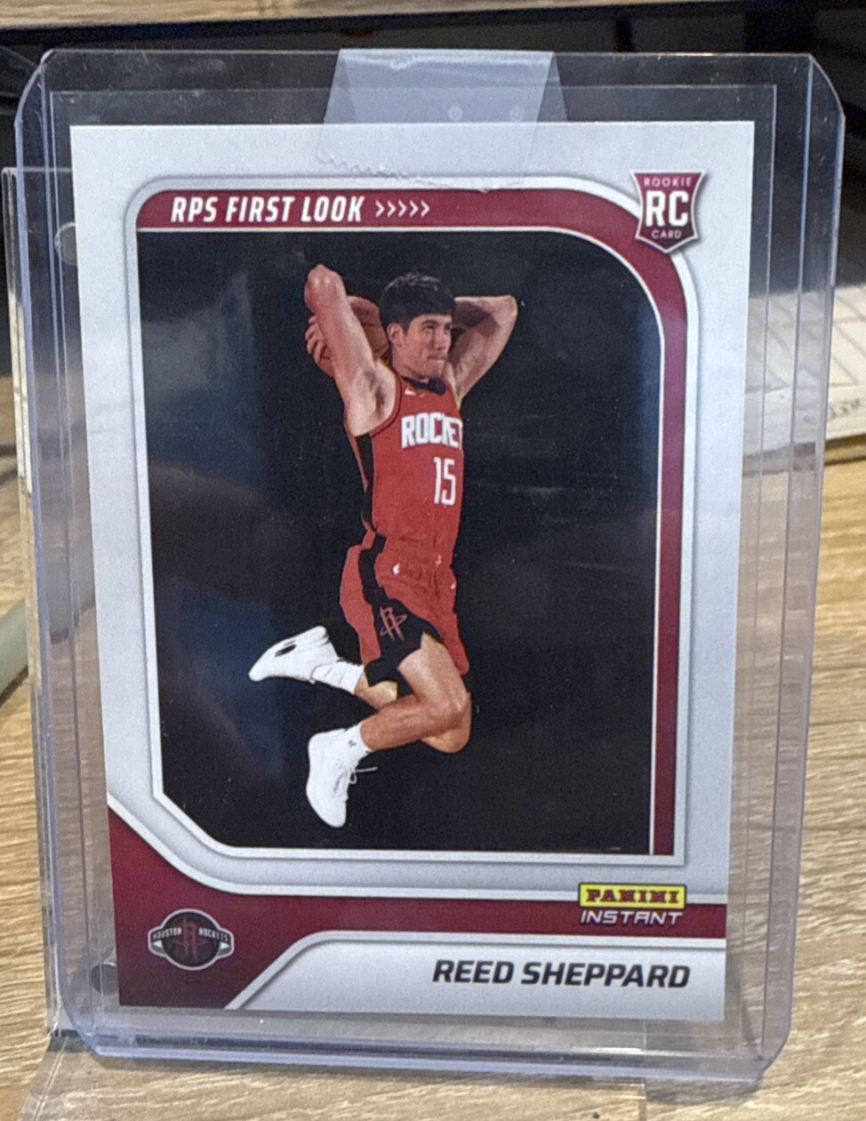 2024-25 Panini Instant Reed Sheppard ROOKIE RPS FIRST LOOK SP Rockets #RPS-3 RC