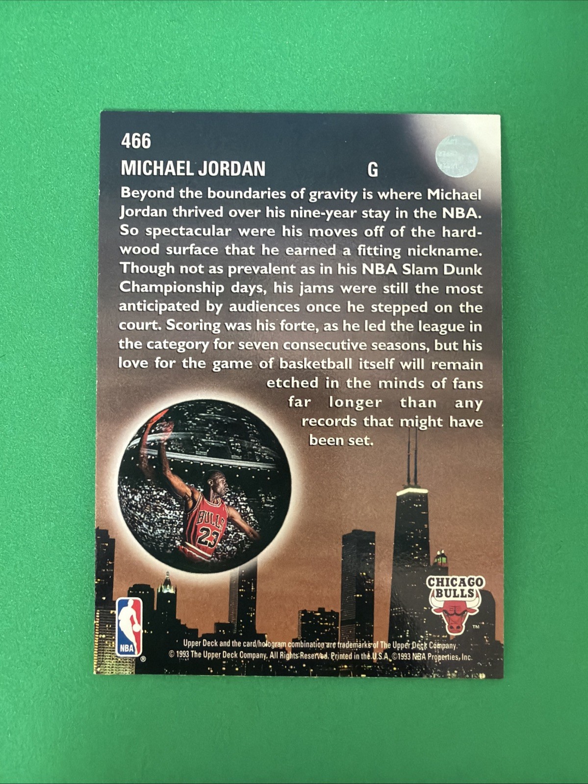 1993-94 Upper Deck – Skylights Michael Jordan #466