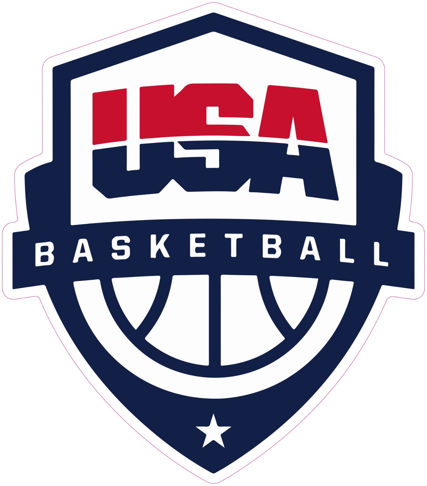 (NOT A SEW ON PATCH) United States Basketball HTV Heat Transfer Vinyl Iron On