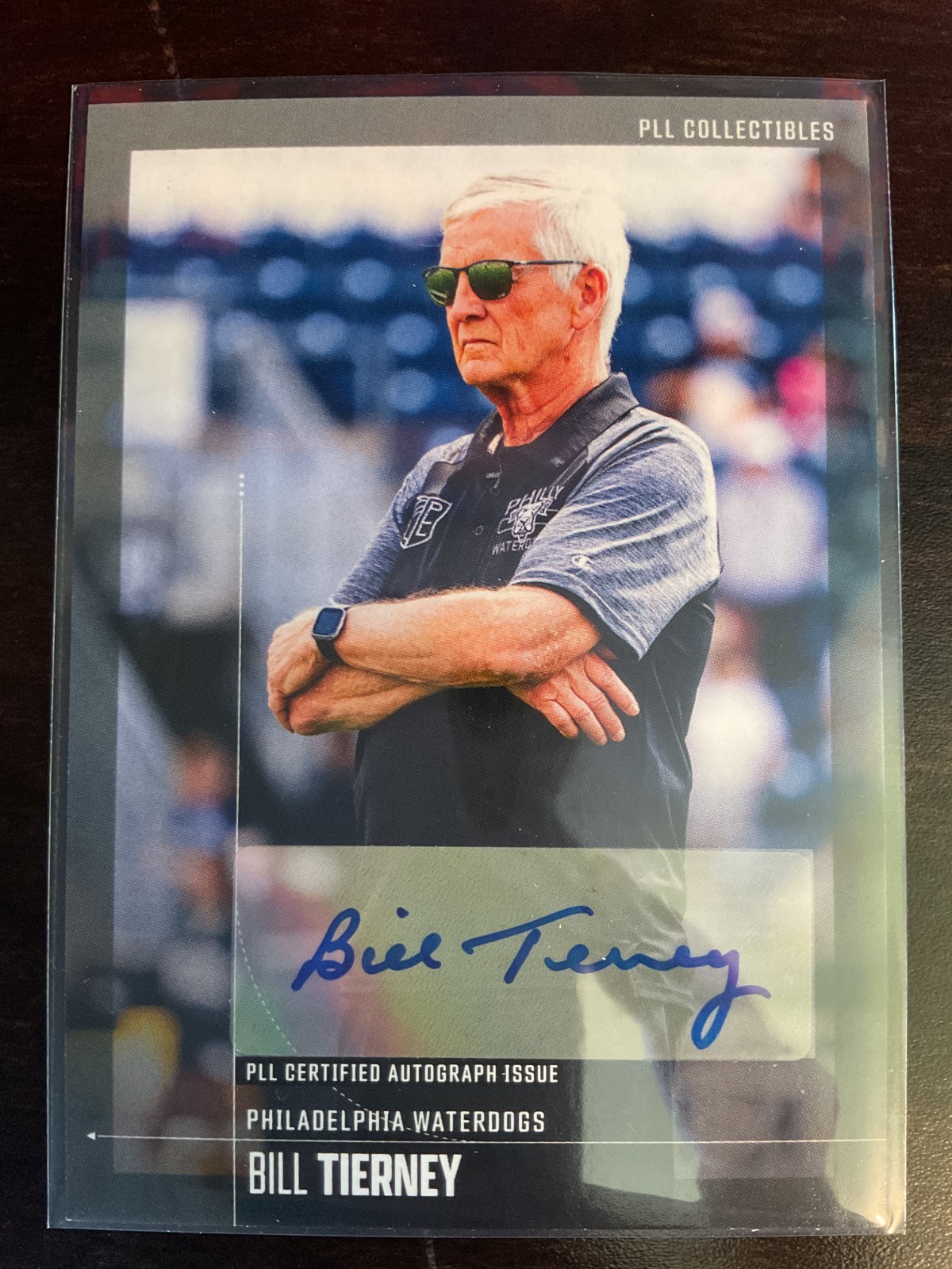 Bill Tierney 2025 Premier Lacrosse League PLL Fieldside II Auto Card #48 (C)