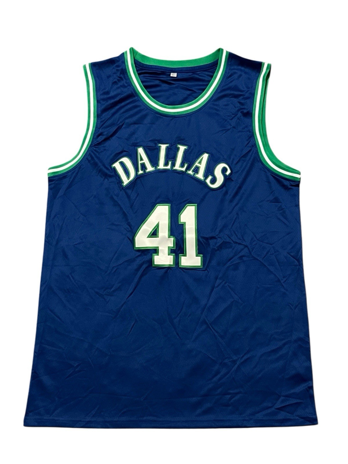 Dirk Nowitzki Dallas Mavericks Stitched Jersey Men’s Large NEW