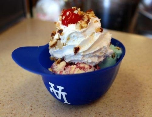 Los Angeles Dodgers MLB Baseball 8oz Ice Cream Sundae Helmet Snack Bowl Cup NEW