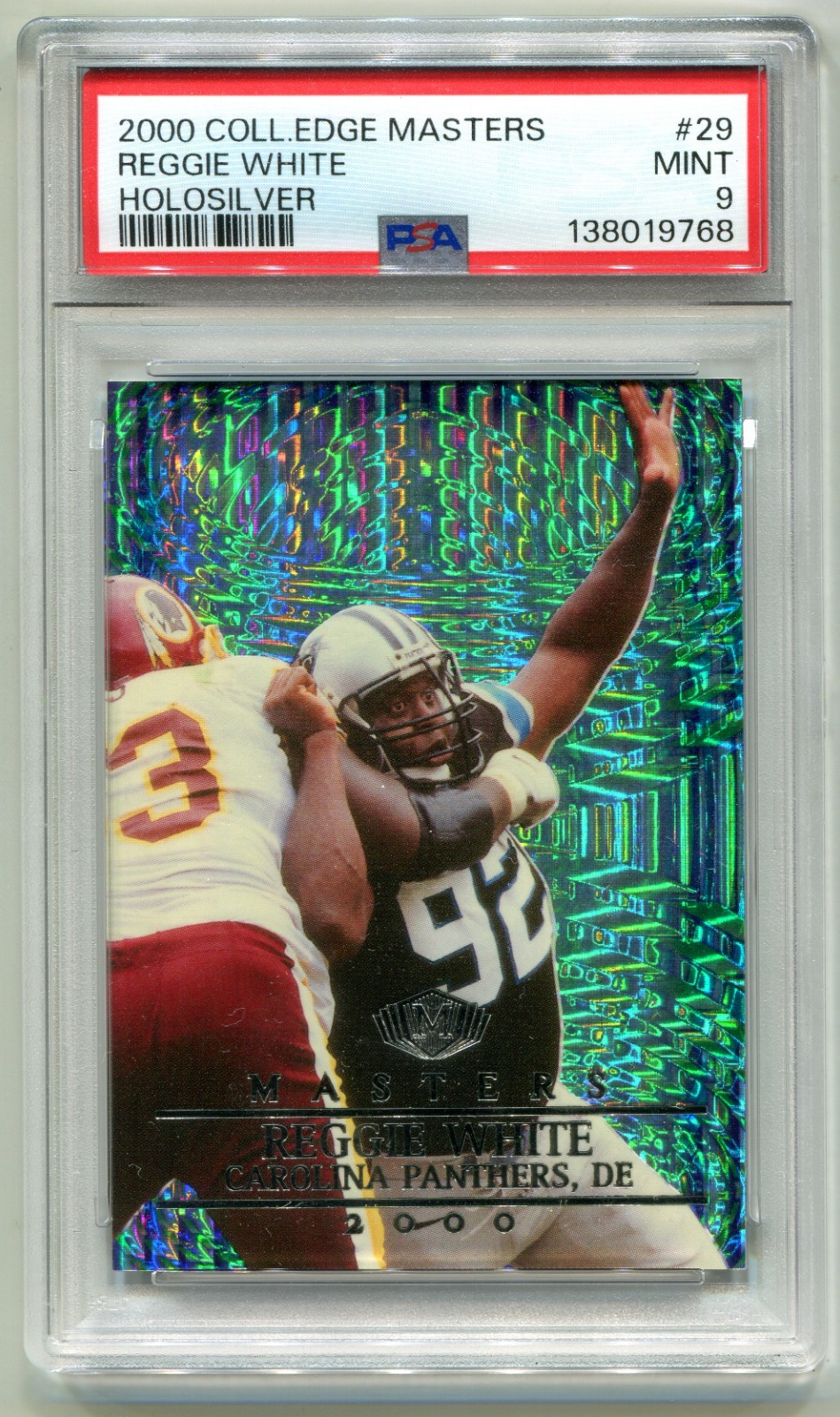 2000 Collector’s Edge Masters #29 Reggie White HoloSilver Serial #’d /1000