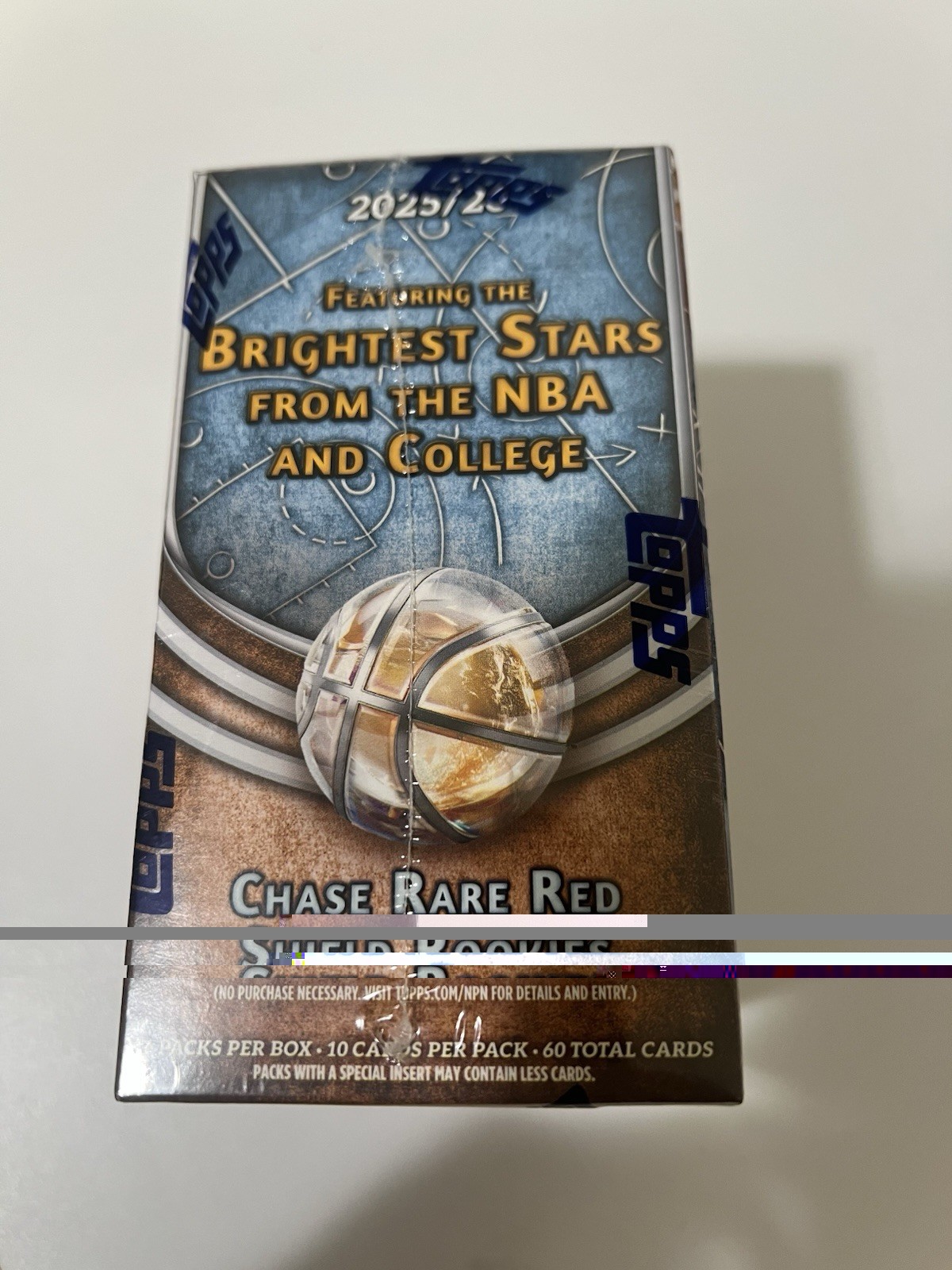 2025/26 Topps Bowman Basketball – Value box – 6 Packs -New Factory Sealed