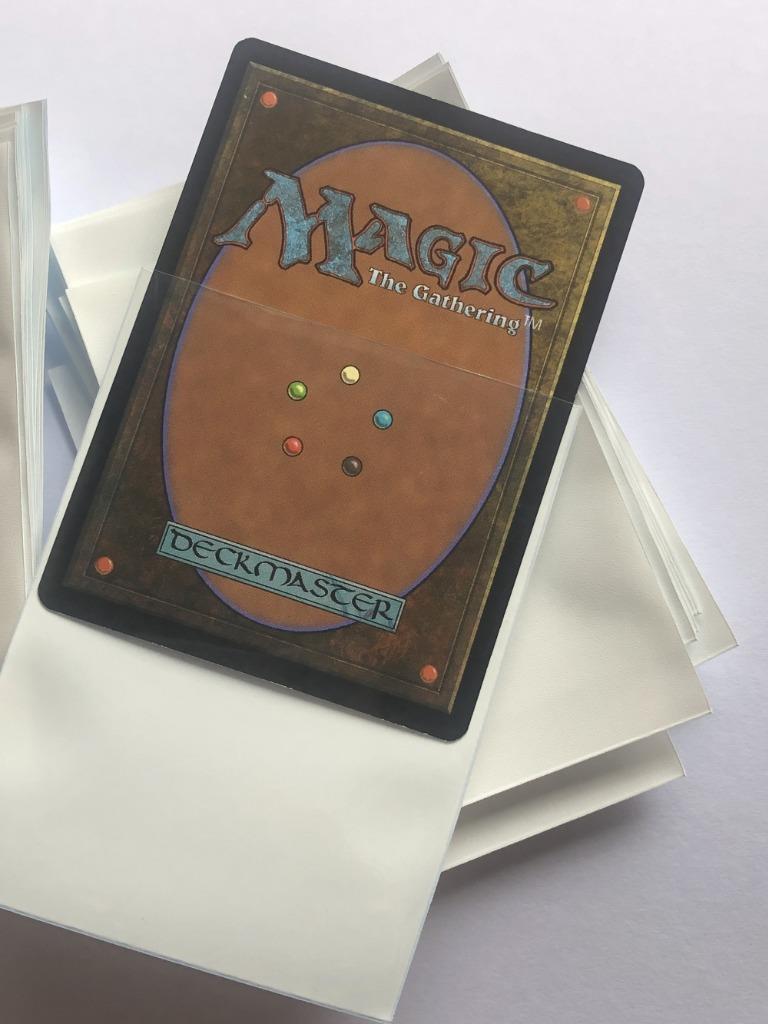 Lenayuyu 100pcs whiteW Protector Standard MTG Card Sleeves 66x91mm Glossy