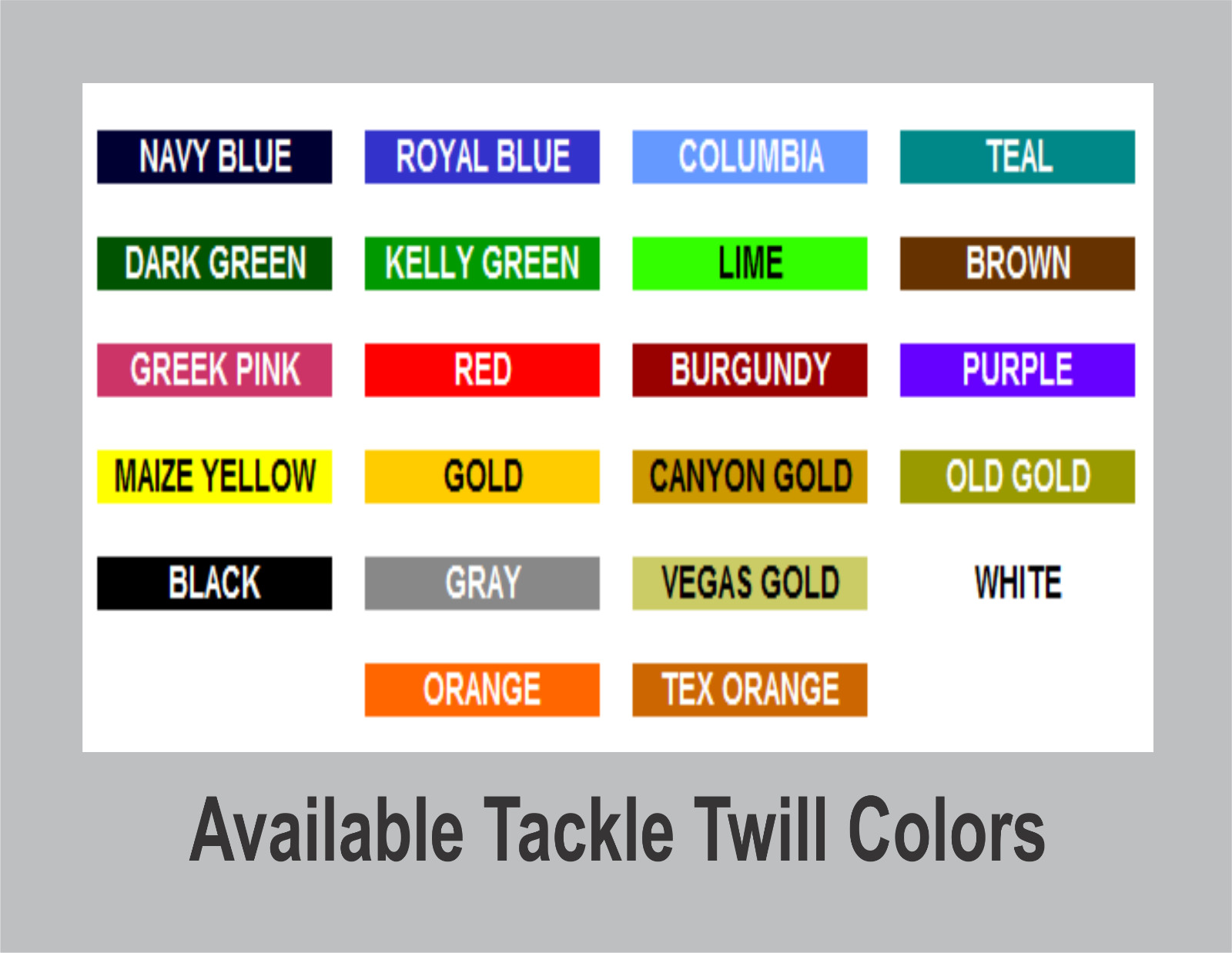 VARSITY Tackle Twill Pro Authentic Jersey Number Kit Like Yankees Braves Tigers