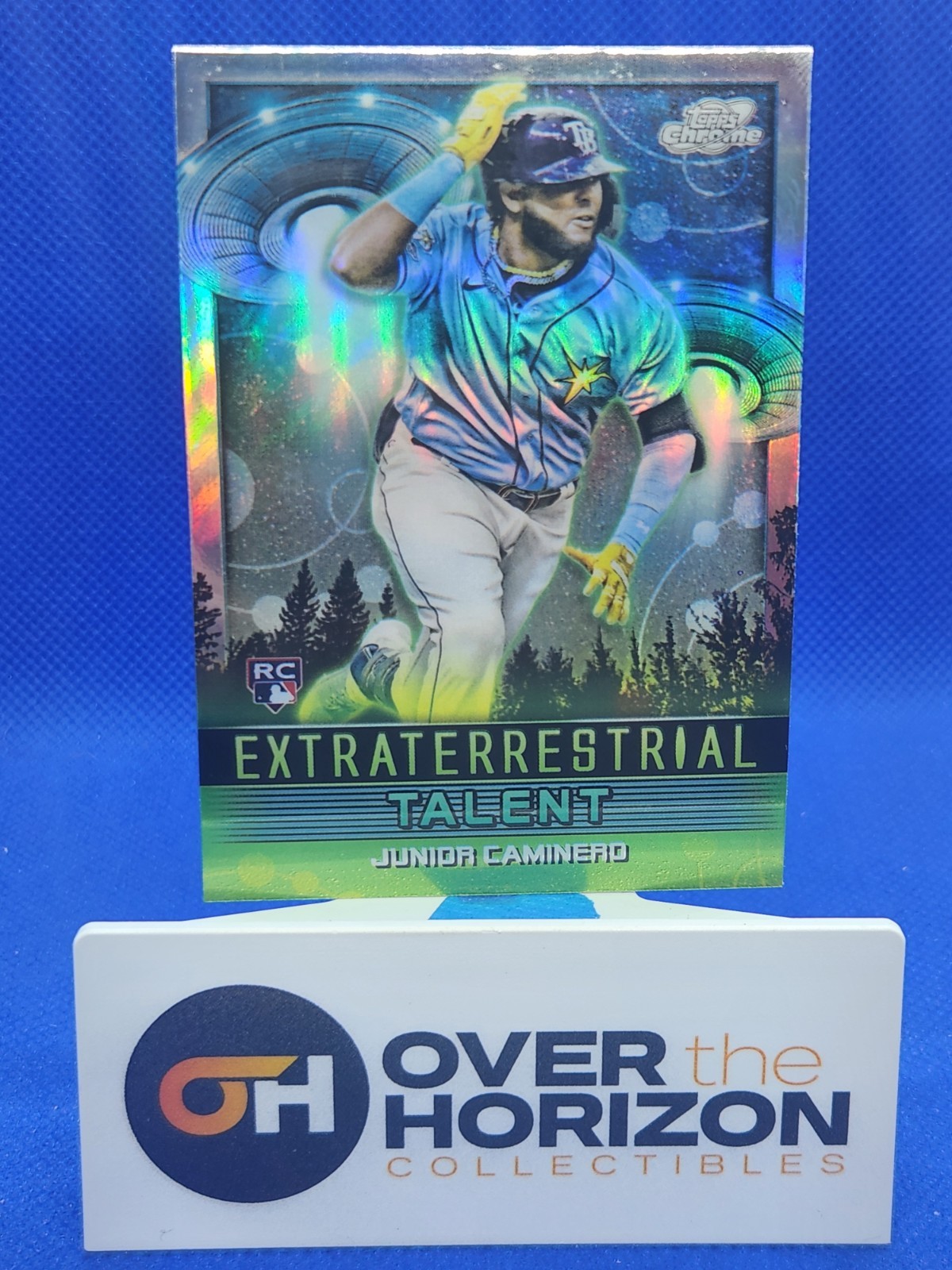 2024 Topps Chrome Cosmic Junior Caminero RC Extraterrestrial Talent #ET-1 Rays