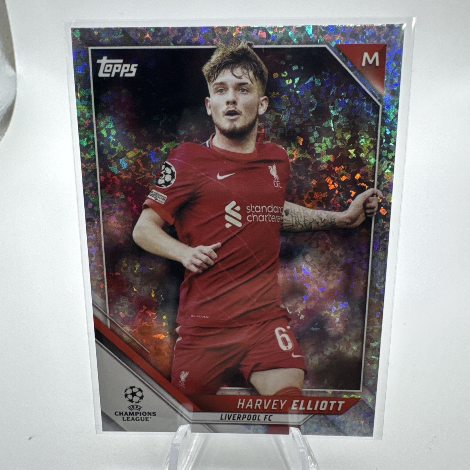 2021-22 Topps UCL Collection Sparkle Foil Harvey Elliott #162 Rookie RC