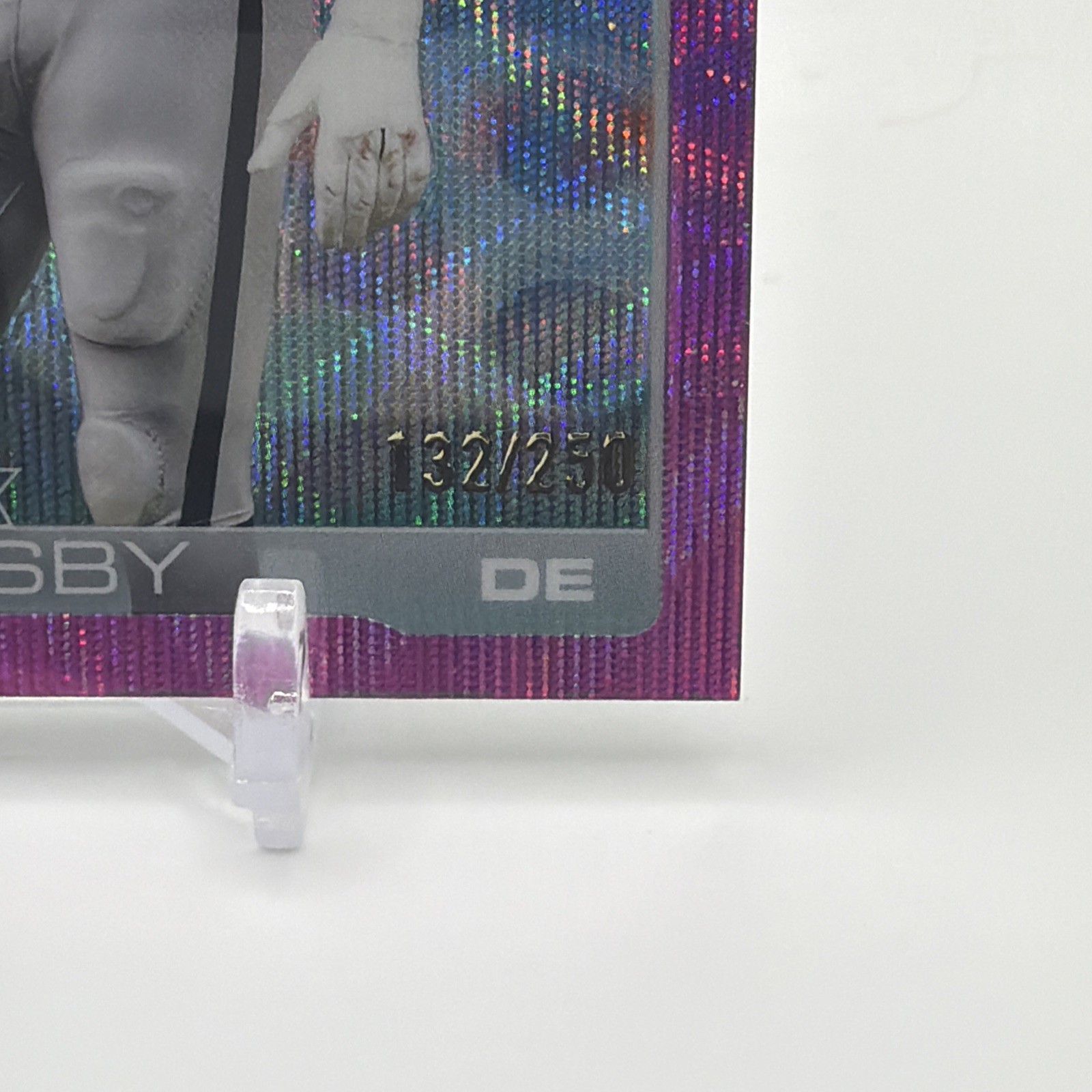 Maxx Crosby 2025 Topps Chrome Pink Wave Refractor /250 #180 – Las Vegas Raiders