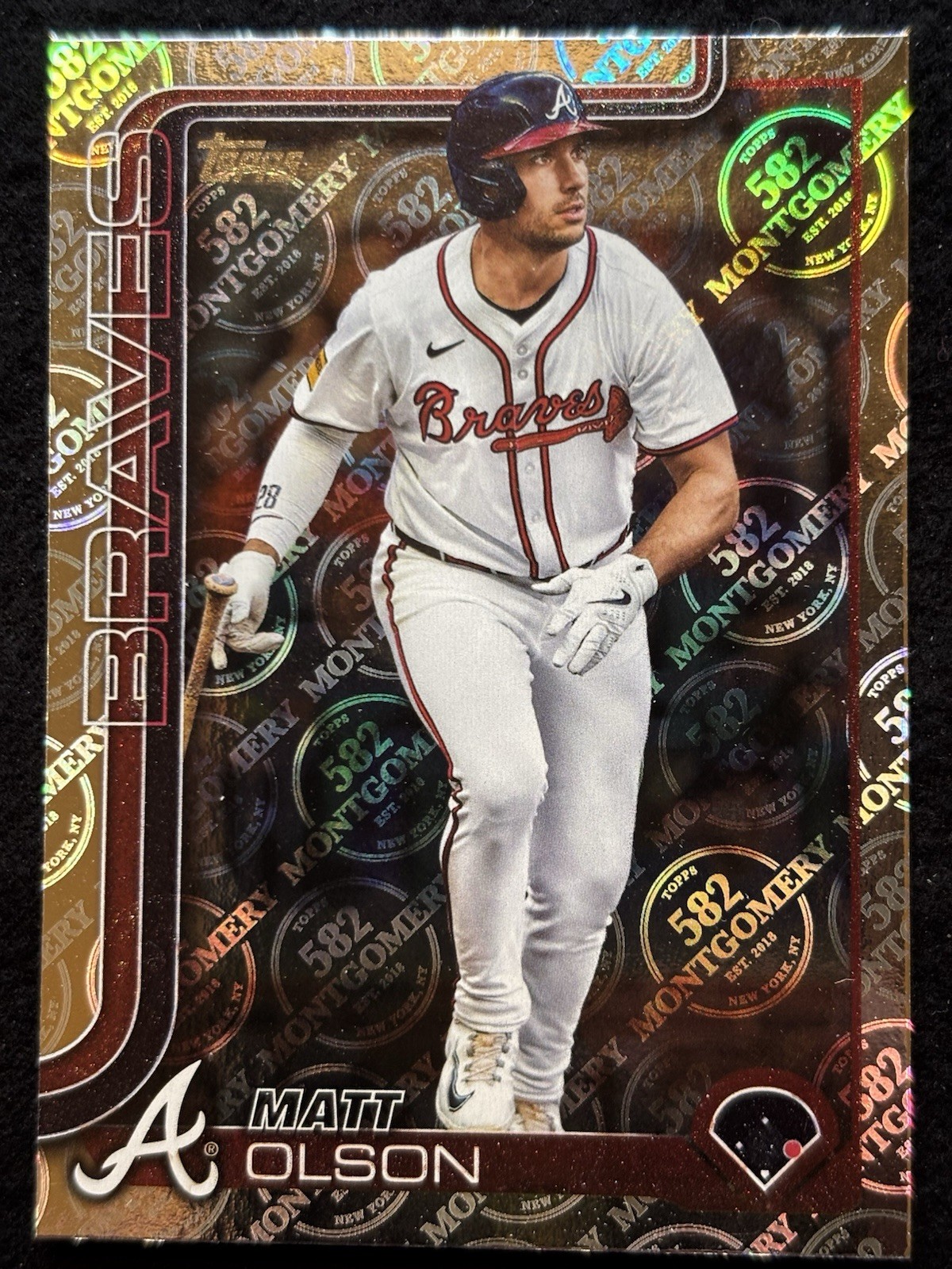 2025 Topps Series 1 Matt Olson #145 582 Montgomery Club Foil