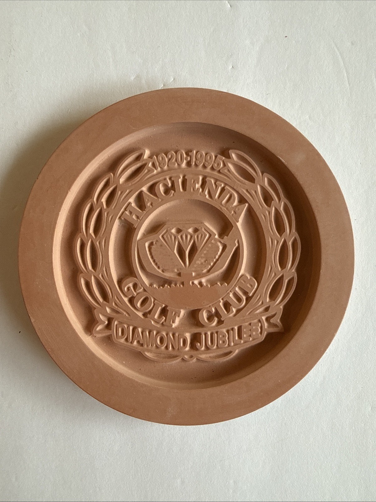 1995 Hacienda Golf Club 75th Anniversary Commemorative 4.5 In. Coaster~Cork Back