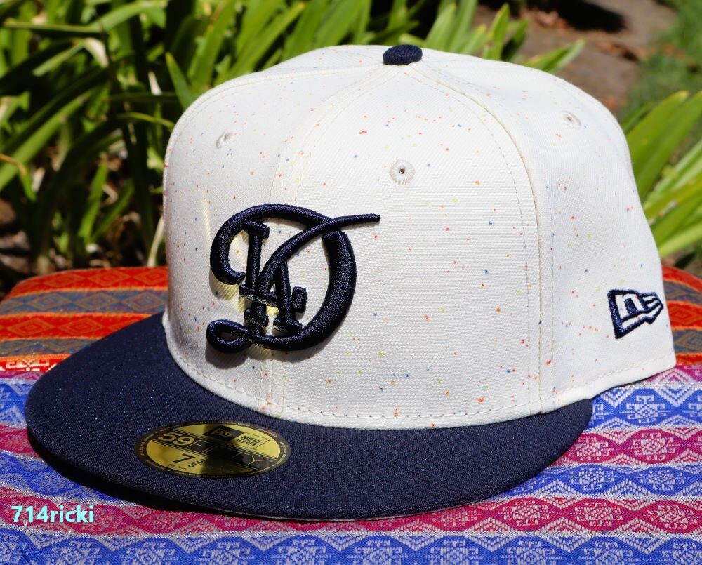 2024 MLB City Connect Los Angeles Dodgers Fitted Hat New Era 59FIFTY White Blue