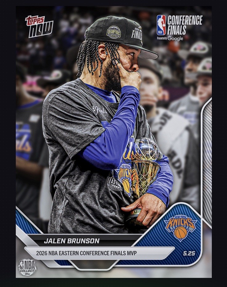 2026 Topps NBA NOW-Eastern Conference Finals MVP- JALEN BRUNSON (NBA DigitaICard