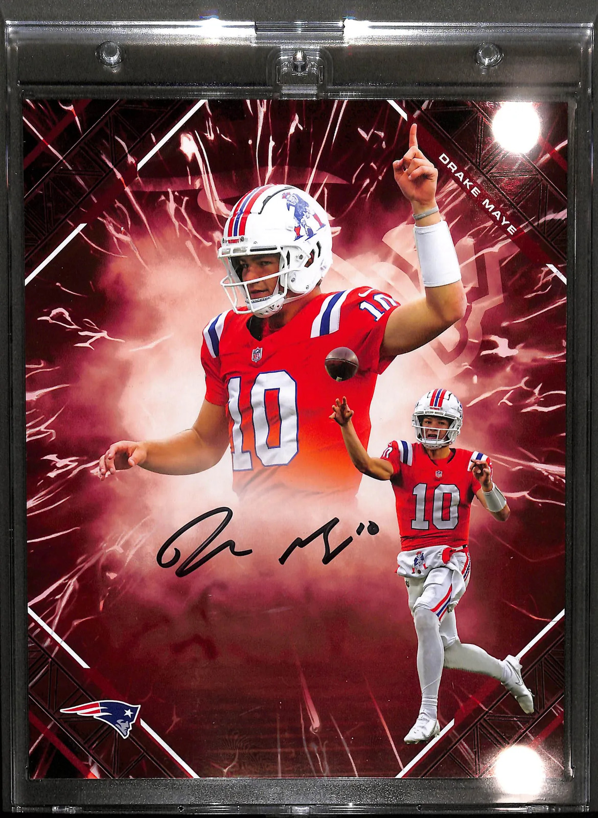 2025 Fanatics Emanate Drake Maye Red Autograph /5