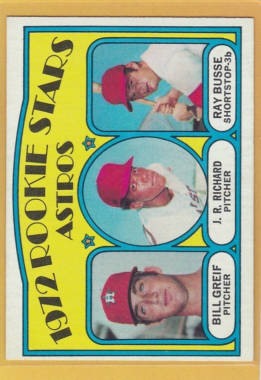 1972 TOPPS BASEBALL JR RICHARD / GREIF / BUSSE ROOKIE #101 ASTROS NRMT *84734