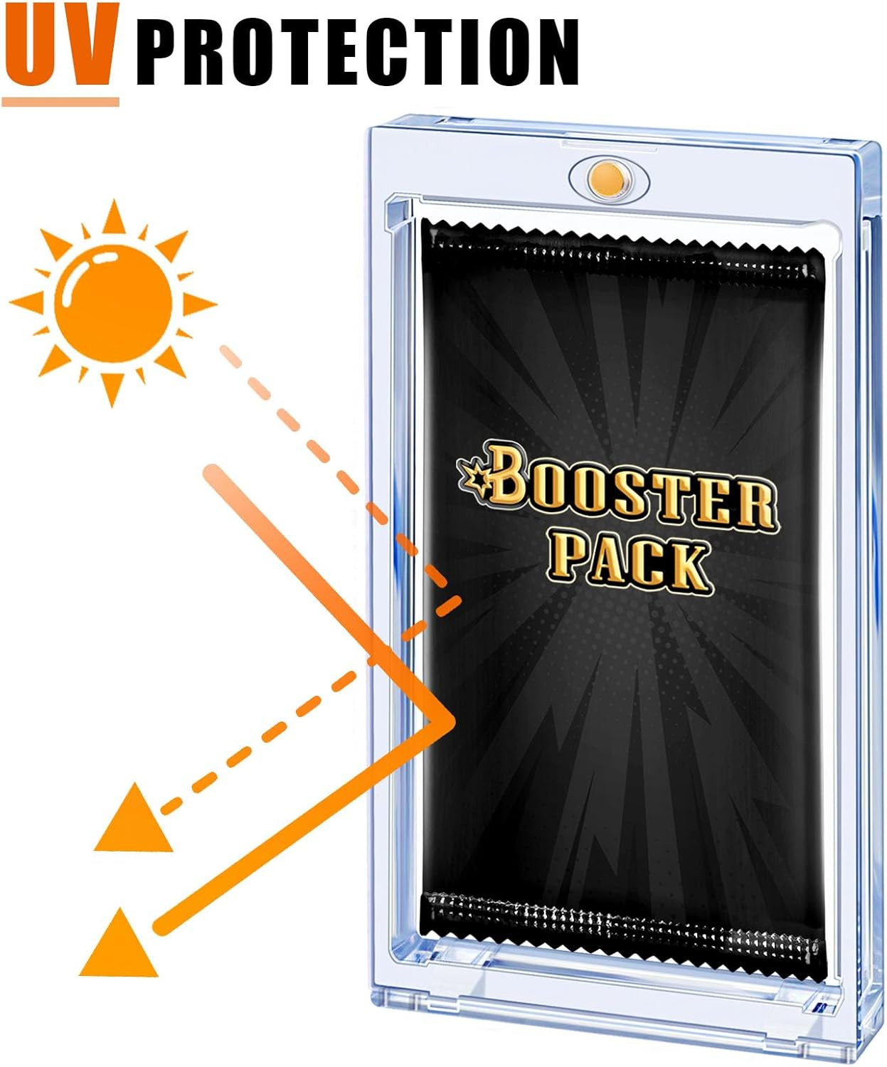 2 Pack Card Booster Pack Display Holder, Magnetic Card Holder for Card Booster P