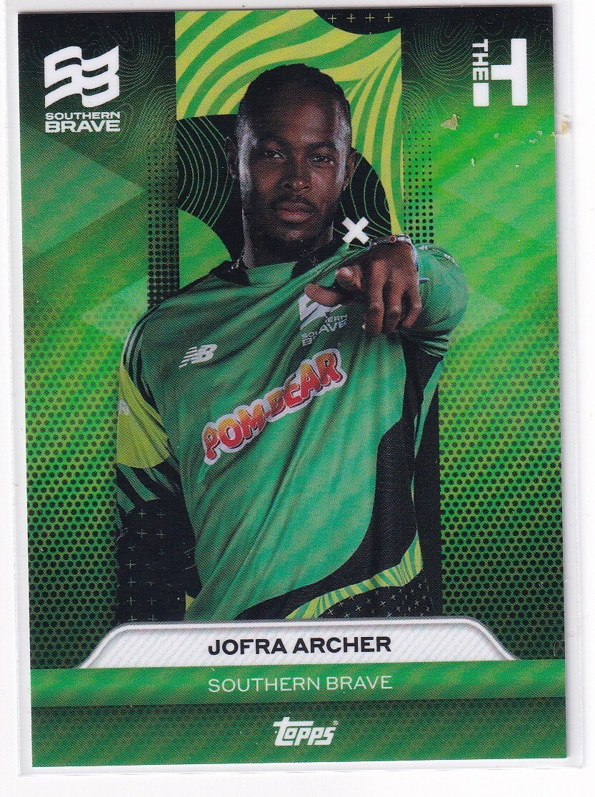 2024 Topps The Hundred On Demand JOFRA ARCHER Southern Brave Cricket Card