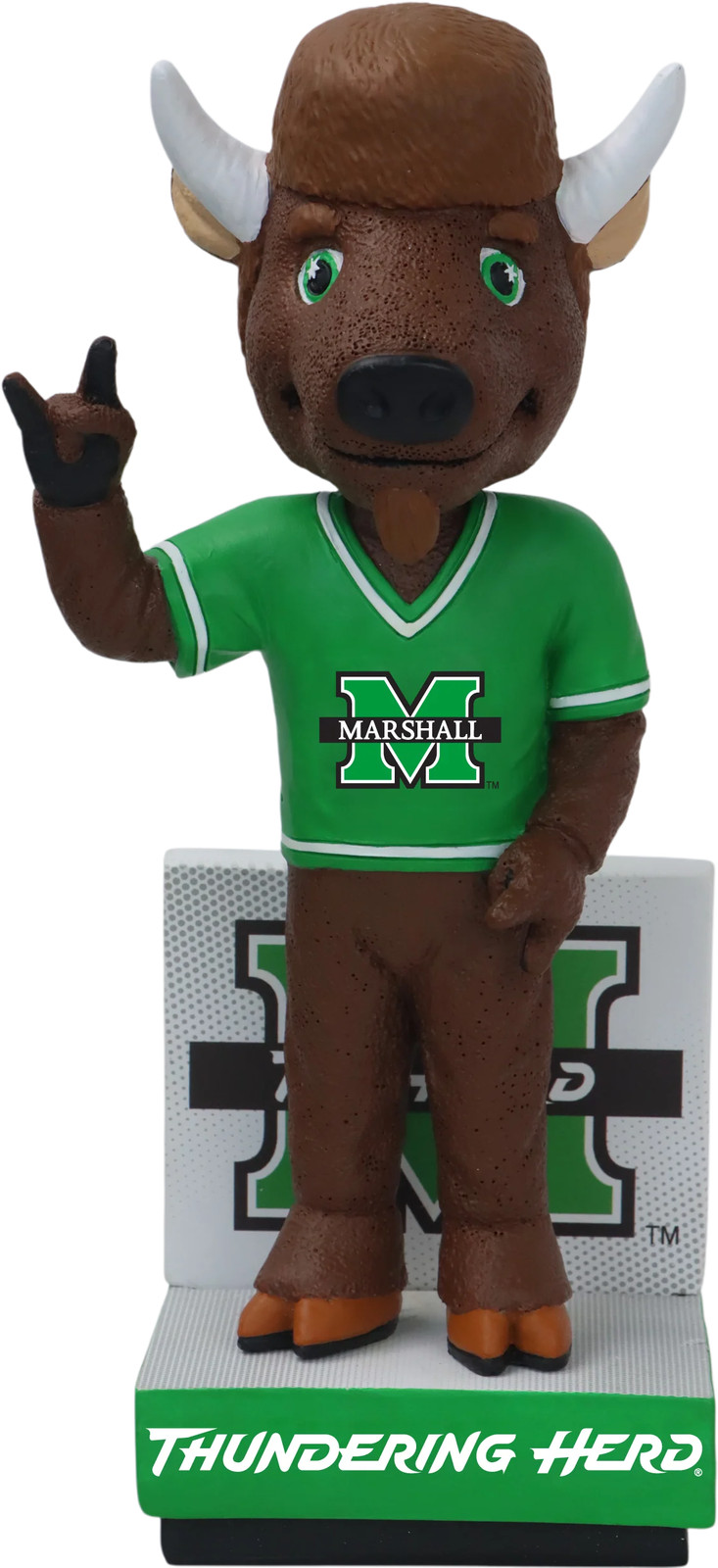 Marco the Bison Marshall Thundering Herd Mascot Bobblehead NCAA College