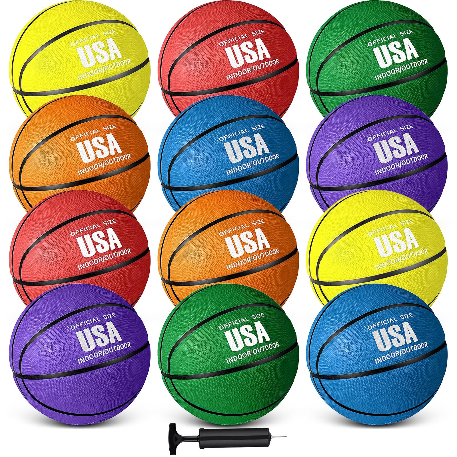 Libima 12 Size 7, 29.5″, Assorted,Black,Blue,Green,Multicolor,Orange,Purple