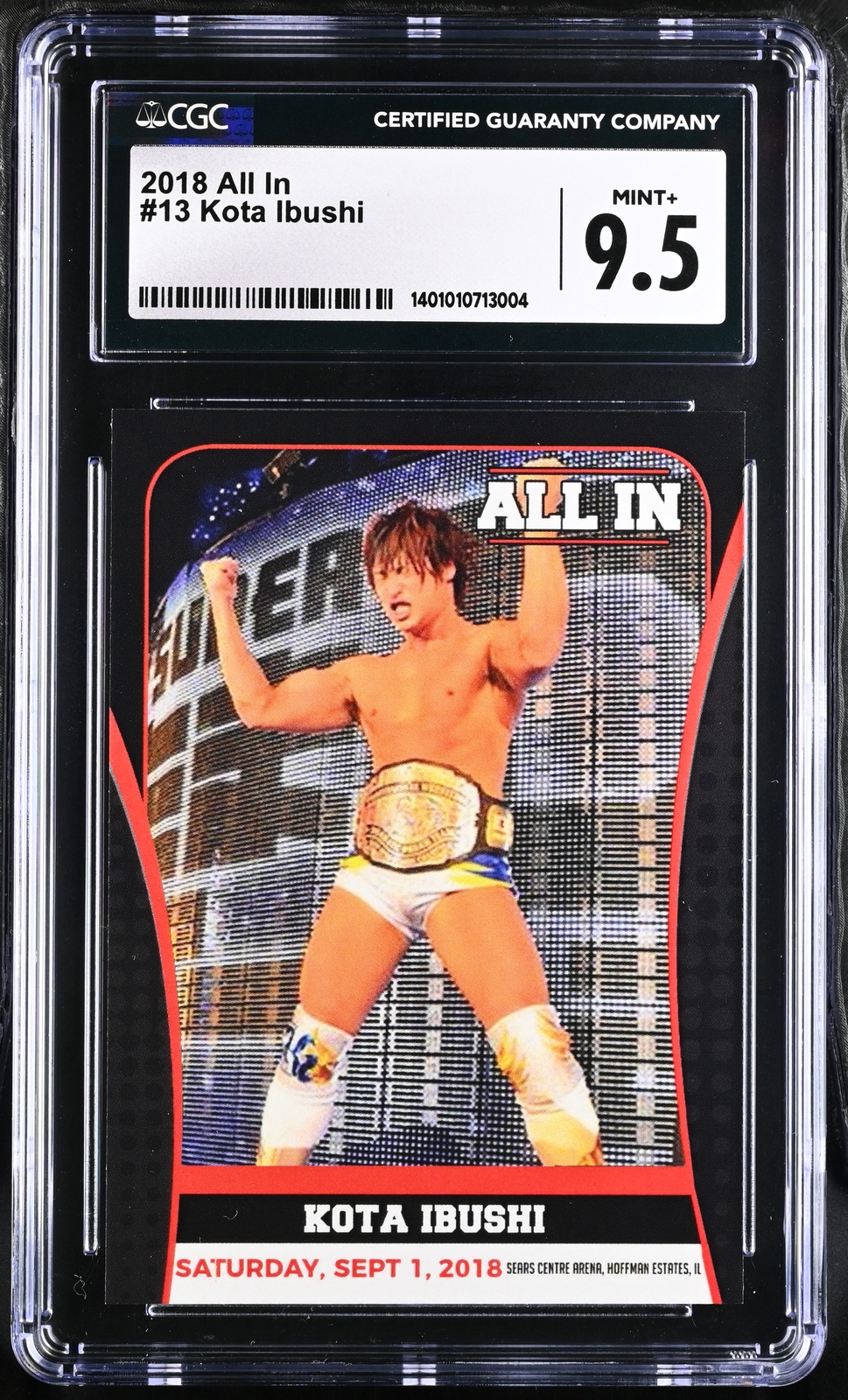 2018 All In Kota Ibushi #13 CGC 9.5 Rookie RC AEW Indie POP 1 NONE HIGHER