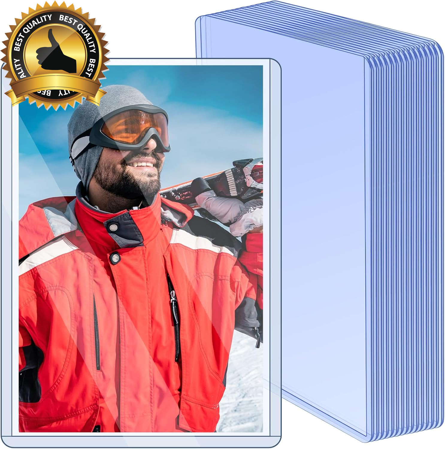 15 Pack Post Card Photo Top Loaders 4 X 6 Inches Hard Plastic Cards Sleeve Prote
