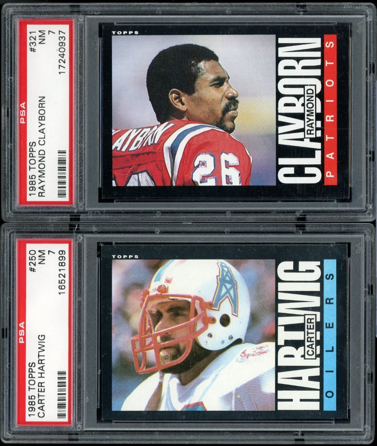 Lot of 12 PSA Graded 7 8 1985 Topps Football Cards Arnold Pollard Tullis Watson