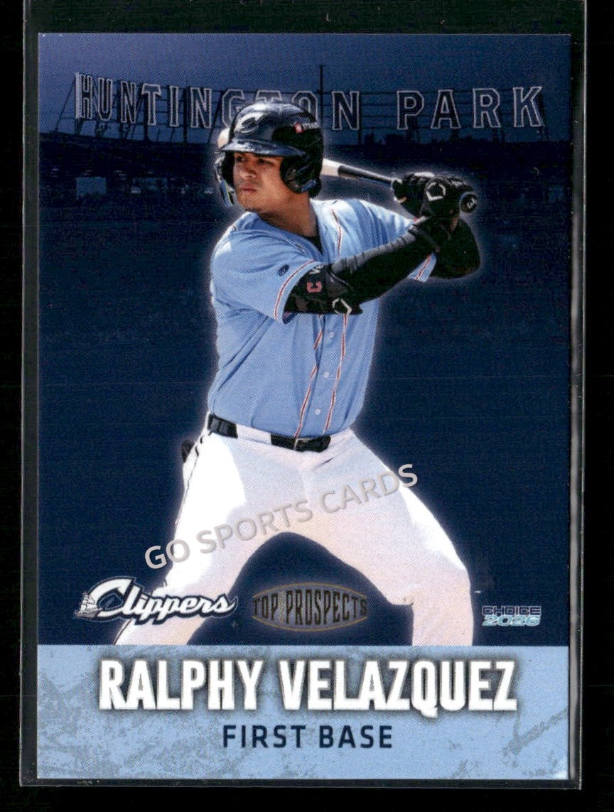 2026 AAA Top Prospects Columbus Clippers Ralphy Velazquez RC Rookie Guardians