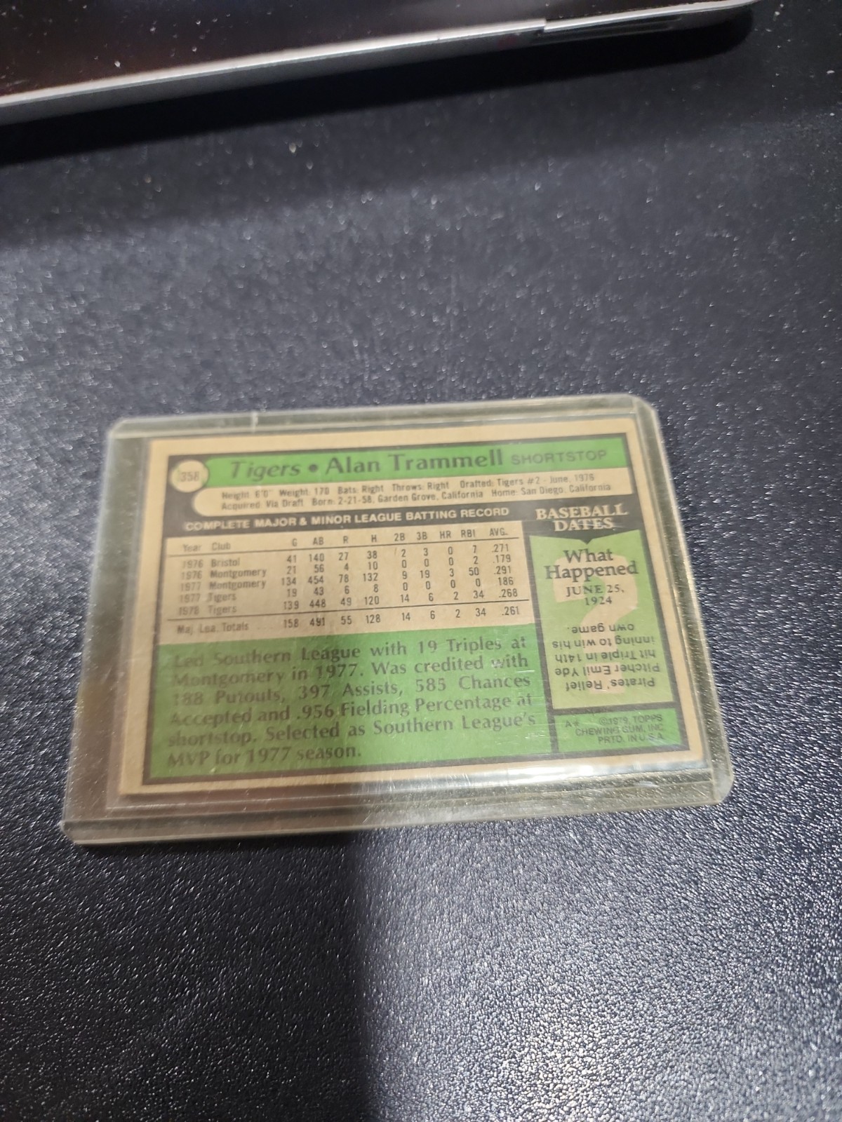 1979 Topps – Alan Trammell #358