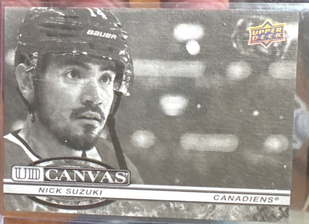 Nick Suzuki 2025-26 Upper Deck UD Canvas #C-271 Black And White