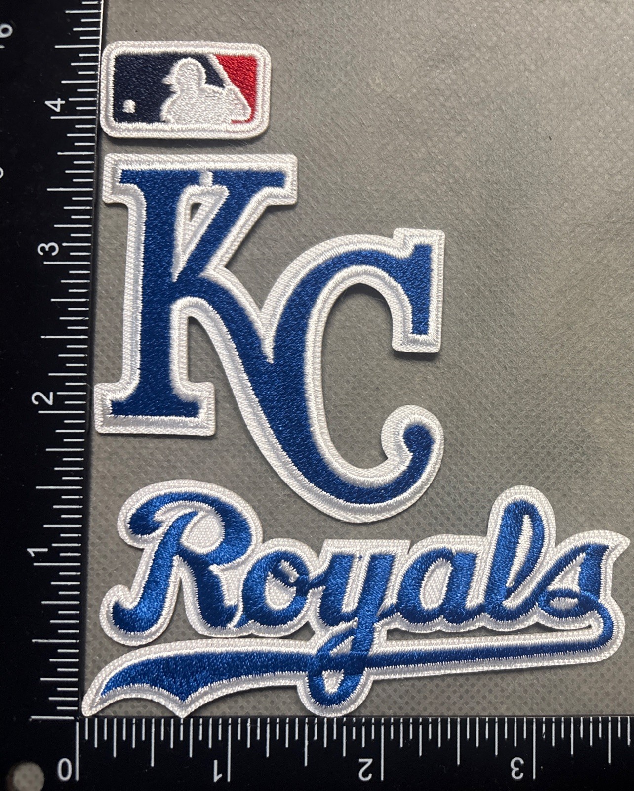 KANSAS CITY ROYALS LOT SET OF 3 IRON ON PATCHES