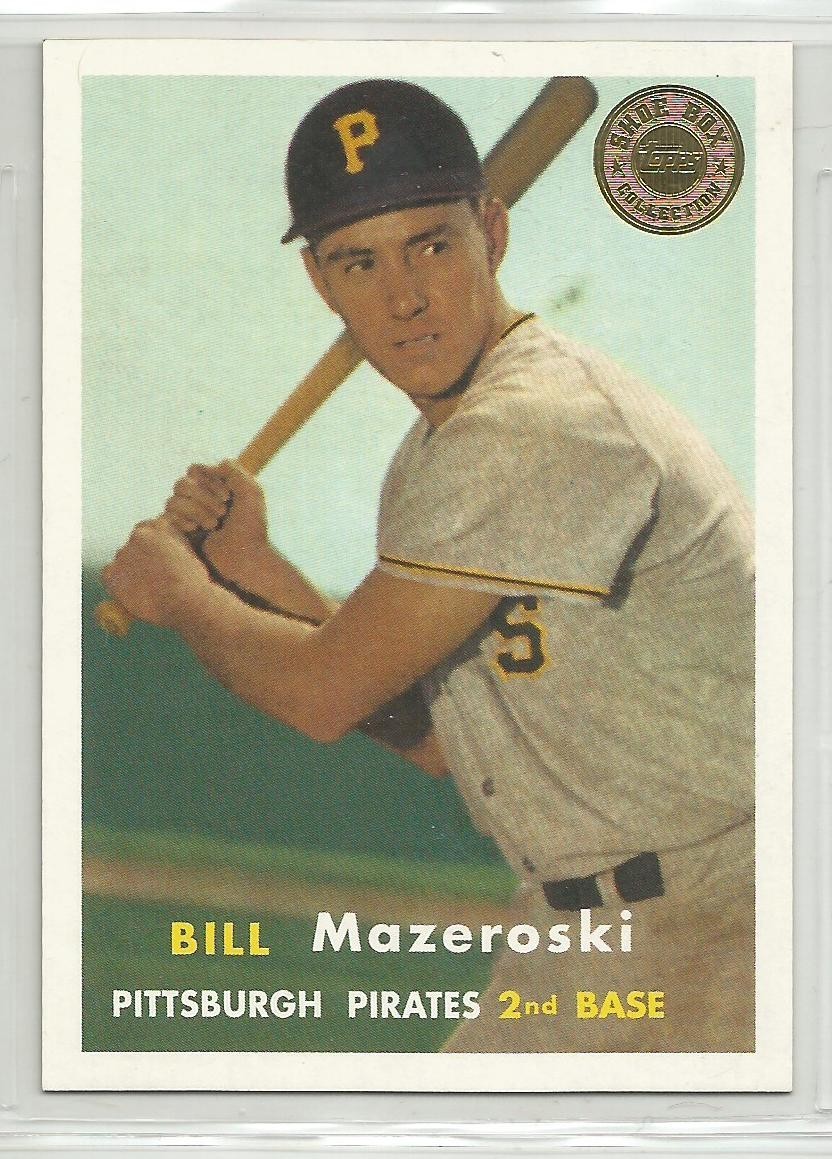 Bill Mazeroski Pirates 2003 Topps Shoebox 1957 Commemorative Rookie card