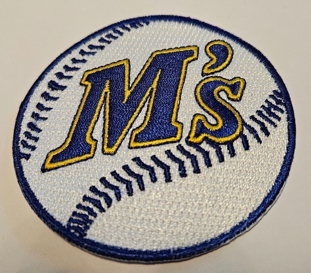 Seattle Mariners 3”X3” Iron On Embroidered Patch FREE Shipping!!