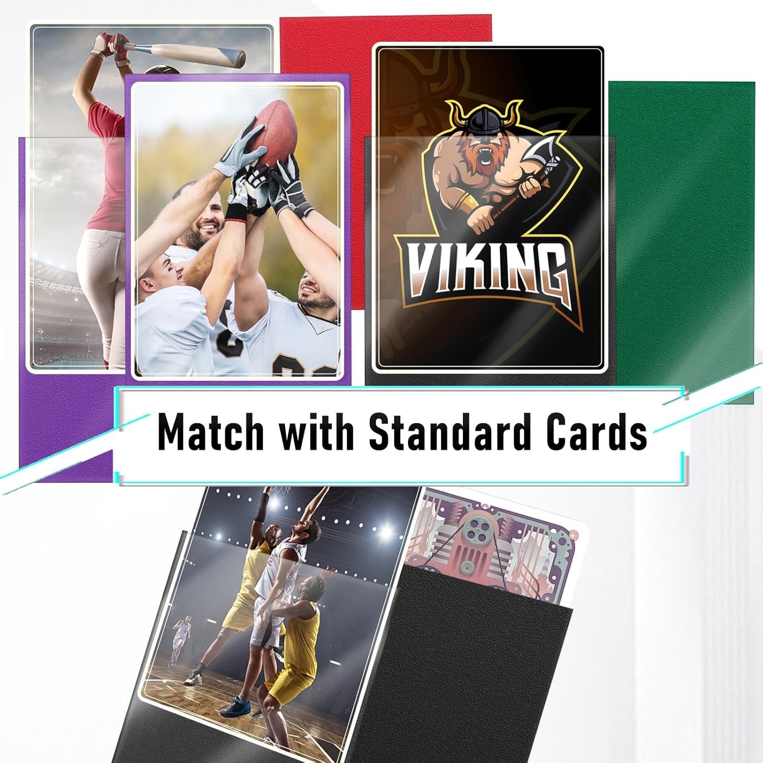 Comprehensive 1000 Pcs Card Sleeves – Vibrant Colors & High-Quality Protection