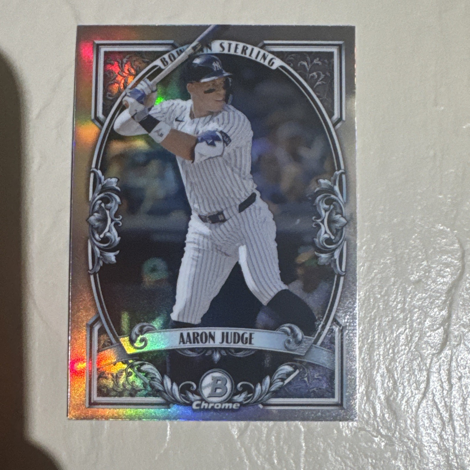2026 Bowman – Aaron Judge Sterling Chrome Refractor Insert Card #BST-4 Yankees