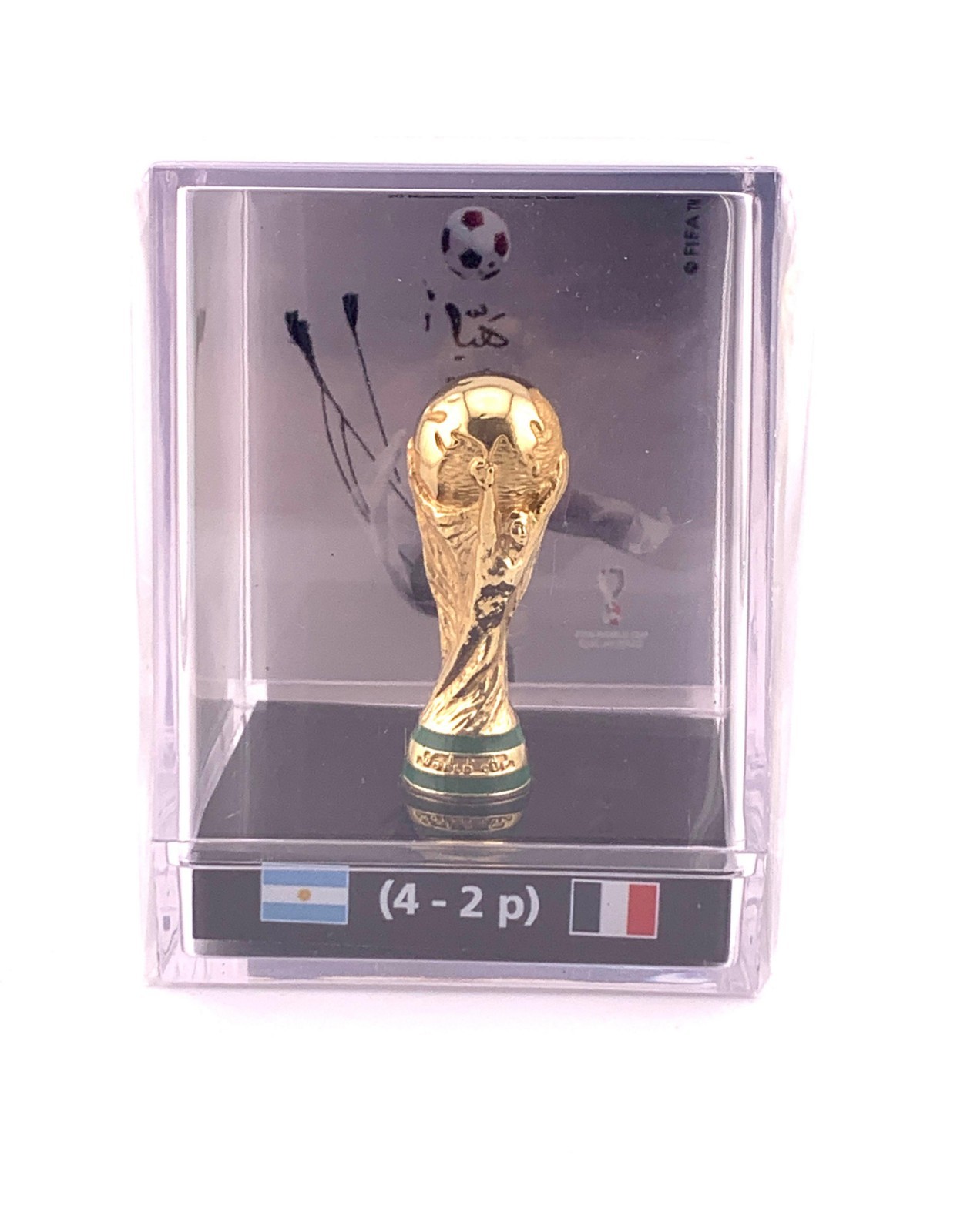 FIFA World Cup Qatar 2022 Final Match Trophy Replica | Poster in acrylic case