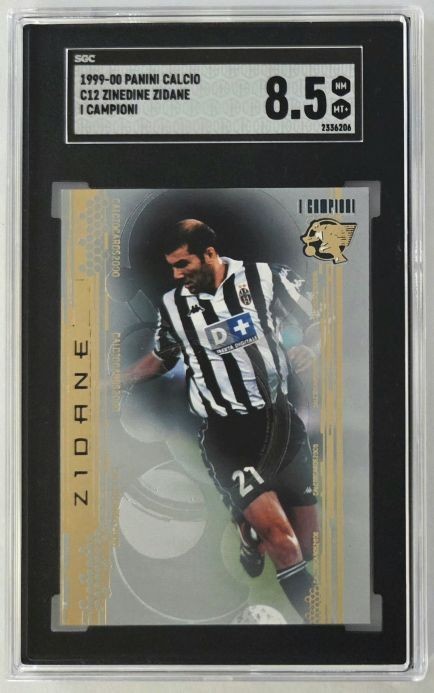 1999-00 Panini Calcio Zinedine Zidane I Campioni #C12 SGC 8.5