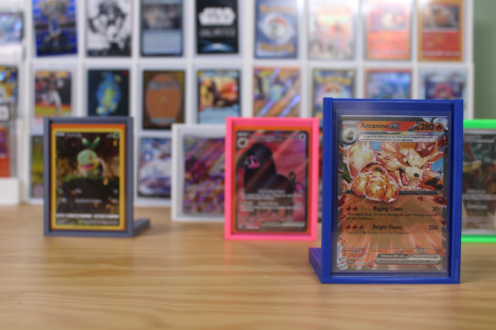 3D Printed Toploader Single Card Holder Stand – Upright Display UltraPro