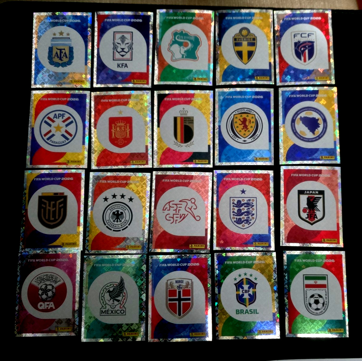 Panini FIFA World Cup USA 2026 Stickers ~You Pick~ TEAM LOGOS EMBLEMS