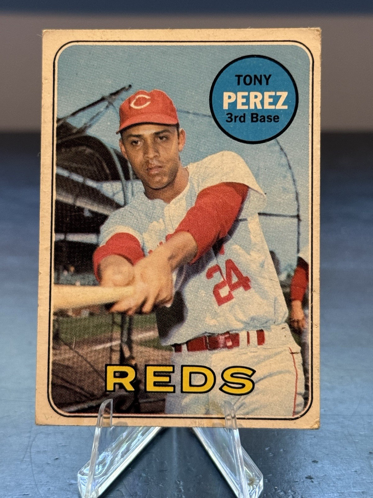 1969 Topps #295 Tony Perez Cincinnati Reds HOF VG