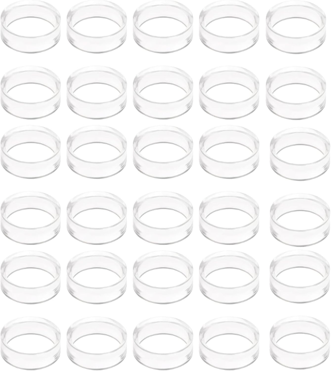 30Pcs Baseball Holder, Clear Acrylic Ball Stand Ring for Display – Sphere Holder