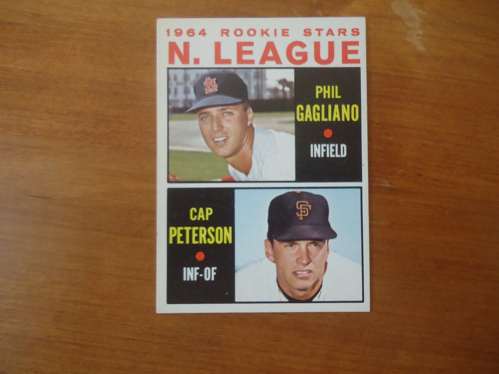 1964 Topps High Number # 568 National League Rookie Stars Peterson / Gagliano