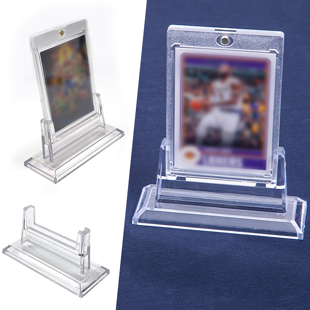 Acrylic Magnetic Card Stand Holder Base For Trading Cards Sports Baseball Cards