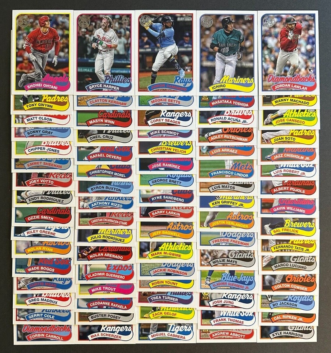 2024 TOPPS SERIES 1 & 2 1989 TOPPS BASEBALL 35th Anniversary You Pick From List