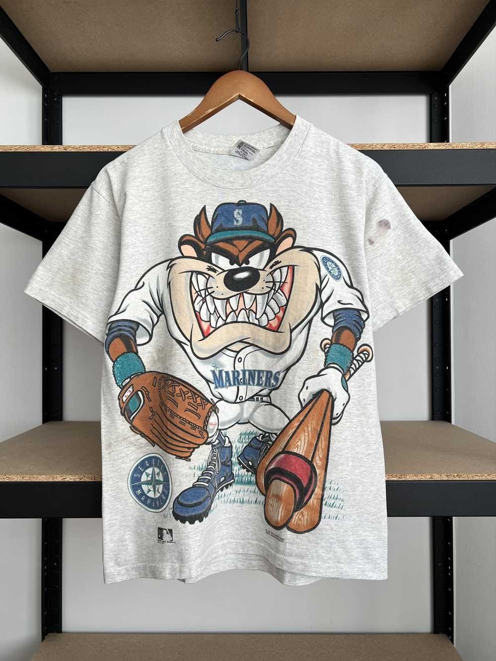MLB Vintage 1994 Seattle Mariners MLB Taz Warner Bros T-shirt AN68382
