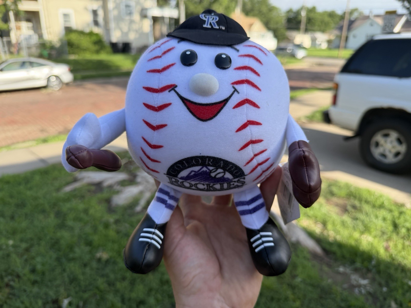 vintage Colorado Rockies MLB Baseball Coors Field stuffed baseball NWT plush Toy