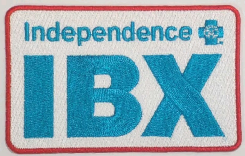 Independence IBX Ad Advertising Jersey Patch ~ Red Border