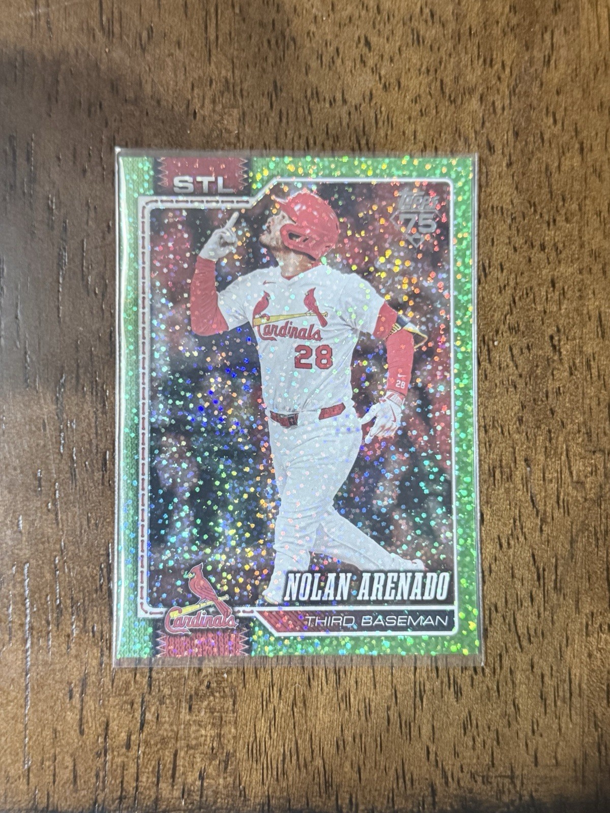 Nolan Arenaso 2026 Topps Series One Lime green SSP LOW PRINT RUN /50