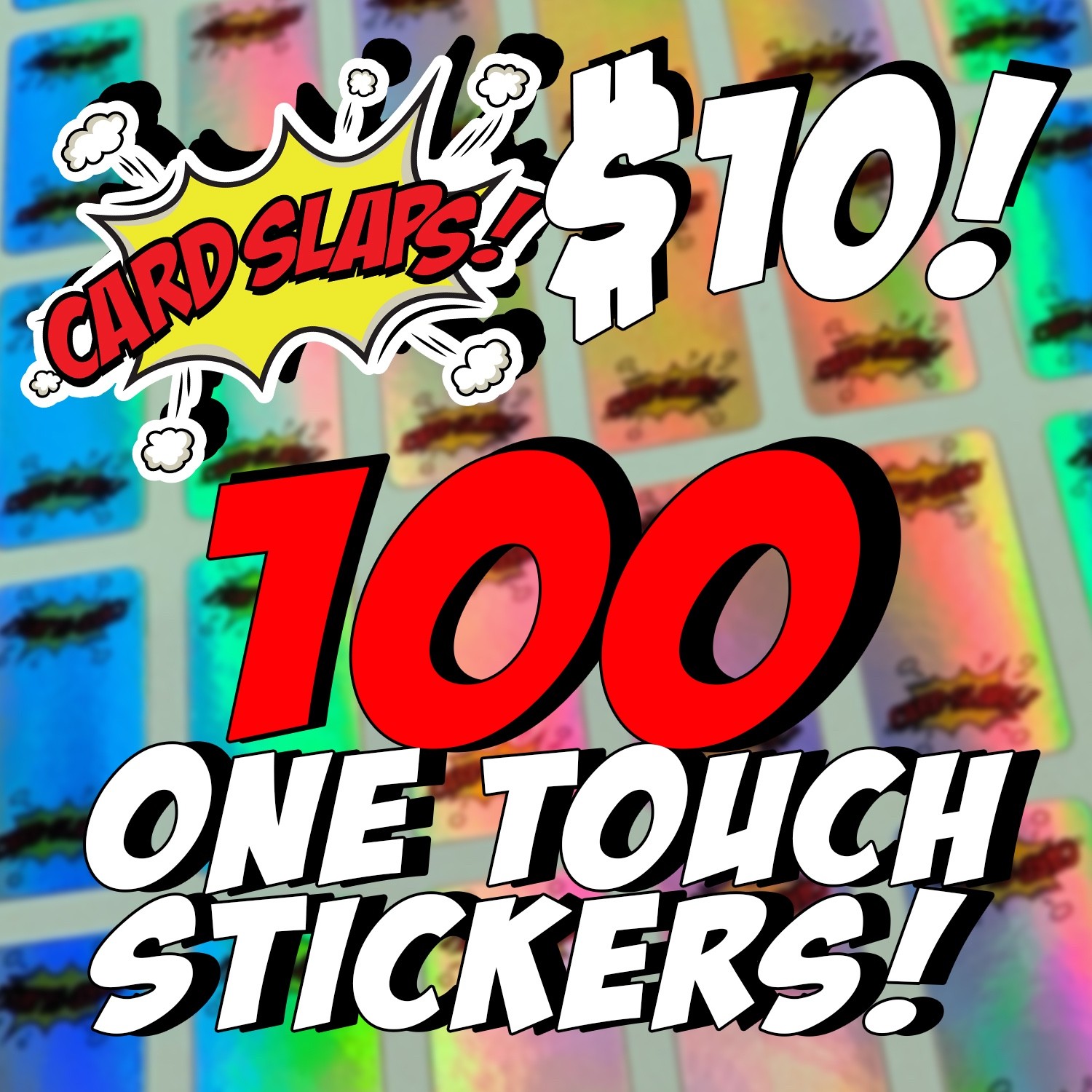 Custom One Touch Mag Stickers – 100 Stickers