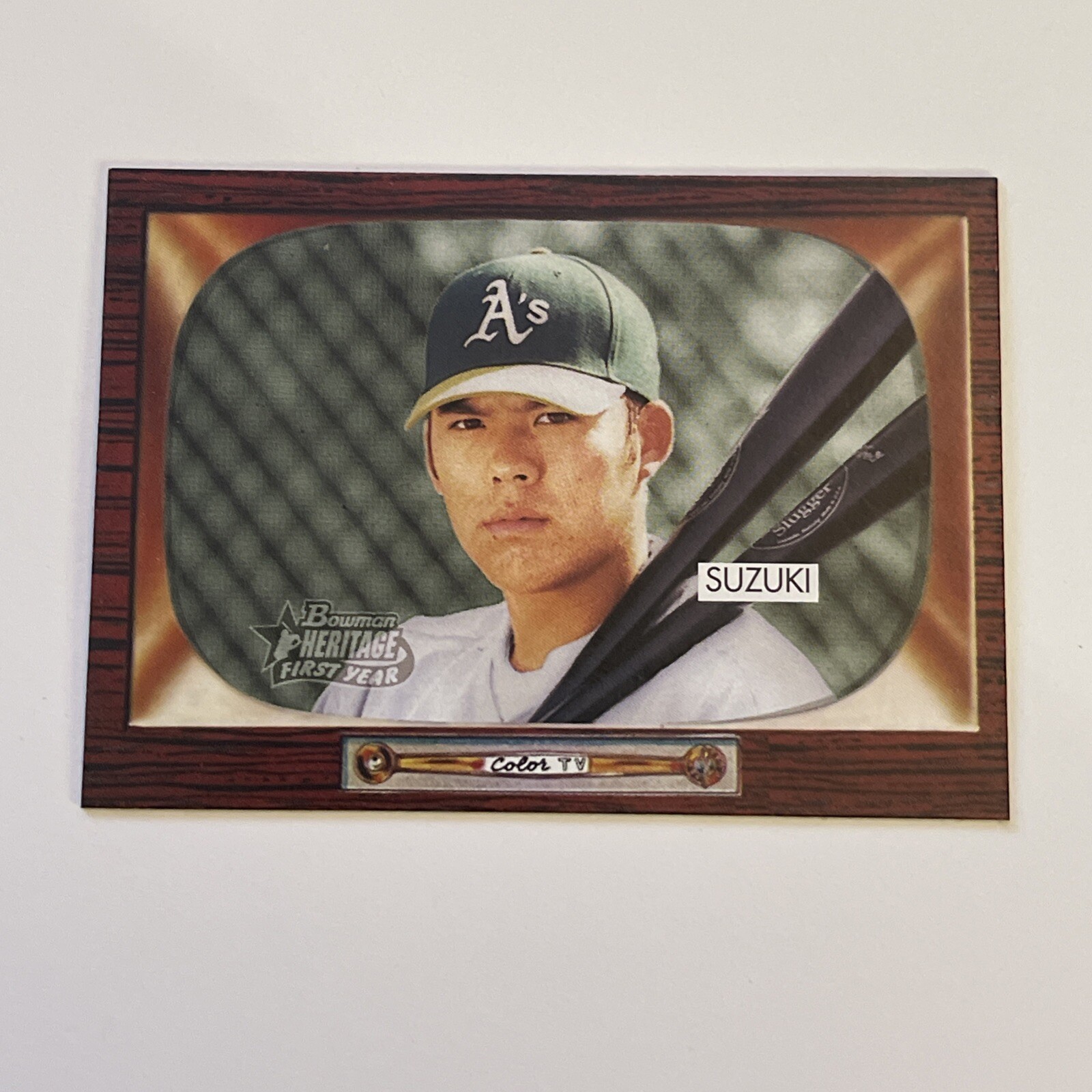 2004 Bowman Heritage Kurt Suzuki Oakland A’s Rookie RC Short Print SP Card #206