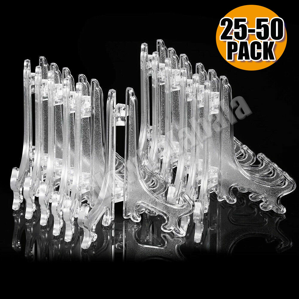 25-50Pack Card Stand 3″ Trading Card Stands Baseball Display Stand Holder US